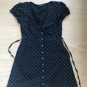 😍 2/$30 A&F Polka Dot Dress with Knot Front